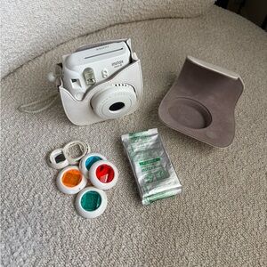 Instax mini 8 White Camera with Colorful Filters